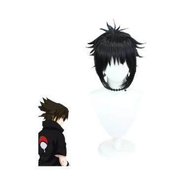 Imagem de Fantasia De Cosplay Adulto Uchiha Sasuke Camiseta Preta De Manga Curta