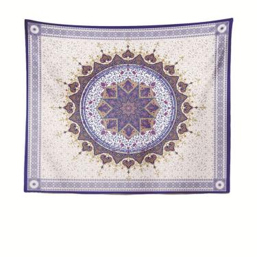 Imagem de Microtecido de parede de flores de mandala de tapeçaria 150x130cm