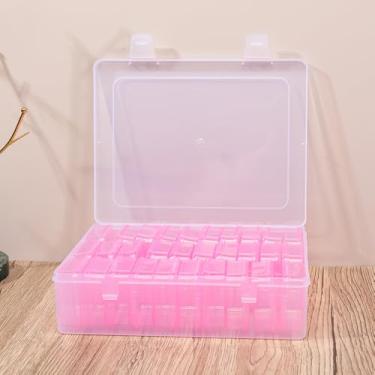 Imagem de Caixas de joias de plástico com 30 grades com tampas de encaixe, organizador de armazenamento para brincos, colar, miçangas, artesanato DIY, ferramentas de pesca, berloque de unhas e pequenos