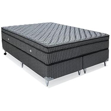 Imagem de Cama Box Orthotel Luxo Queen Molas Superlastic Ortobom Grafite