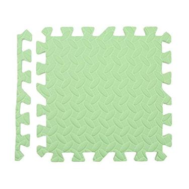 Imagem de 12 peças Tapete de Espuma EVA com Blocos Interligados Piso Playground Puzzle Anti-Derrame Borda Finalização Fácil Montar Amortecimento Superior Conforto Ótimo para Sala Estar Quarto Varanda Academia T