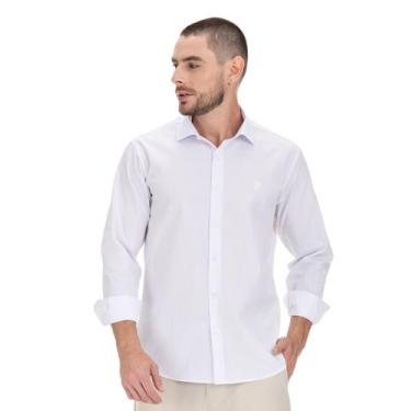 Imagem de Camisa Social Classic Slim Easy Care Arrow - Branco, Branco, 5