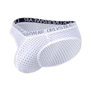 Imagem de Cuecas Triangulares De Verão Em Malha Respirável Com Cinta Fina E Elás