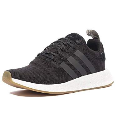 Imagem de adidas Originals Tênis de corrida masculino NMD_r2 Prime, Preto/utilitário preto/carga vestígio, 5