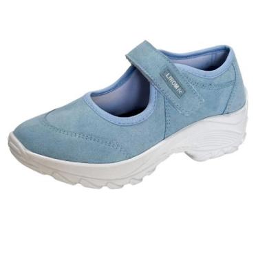 Imagem de Sandalia Sapatilha Tenis Aberto Feminino Couro Palmilhas Extra Confort