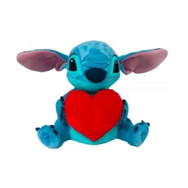 Imagem de Pelúcia Disney Stitch Coração com Som BR1513