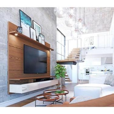 Imagem de Painel Para Tv Home Suspenso Ambiente Decore 1.8 Freijó Off White - Im