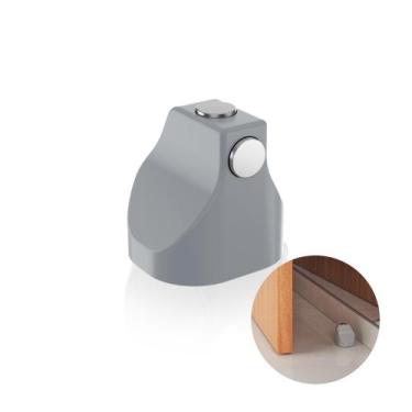 Imagem de Prendedor de Porta Magnético Cinza Stam, Standard, Cinza