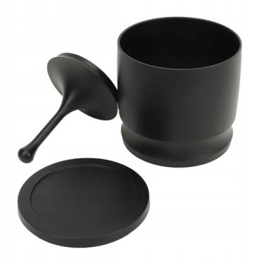 Imagem de Copo de dosagem coletor pó café liga alumínio com anel recipiente receptor ferramenta pressão e distribuição espresso compatível porta-filtro 58mm