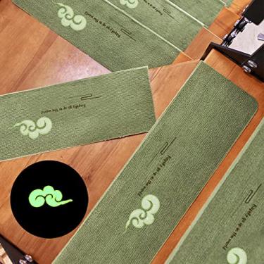 Imagem de KIDYBO Tapetes de escada antiderrapantes para degraus de madeira, escadas internas, tapetes autoadesivos para escadas, conjunto de 15, 70 x 22 cm