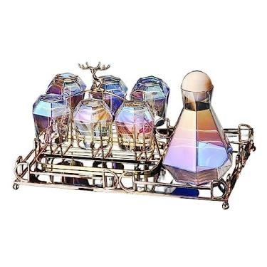 Imagem de x3anggyt5 Jarro de água copo de vidro casa sala de estar hospitalidade conjunto de copos de água potável chaleira família conjunto de xícaras de chá gelado