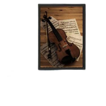 Imagem de Quadro Decorativo Fotografia Violino 45X34Cm