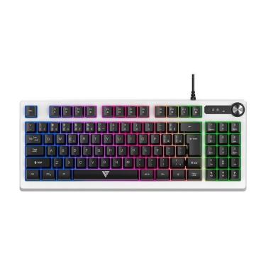 Imagem de Teclado Gamer Force One Spectre, RGB, Formato Especial De Membrana, Branco - FR.TC.SP.01-Unissex