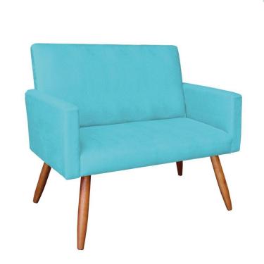 Imagem de Namoradeira Nina Suede Azul Turquesa