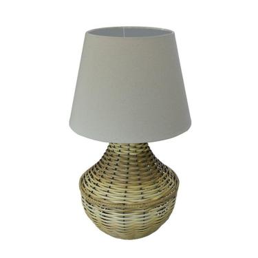 Imagem de Abajur De Mesa Junco Pinus Cúpula Bege