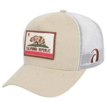 Imagem de Boné Surf Alive Trucker California Republic Patch-Unissex