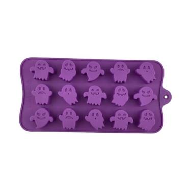 Imagem de Moldes De Silicone Com Tema De Halloween Para Doces, Reutilizáveis, Pa