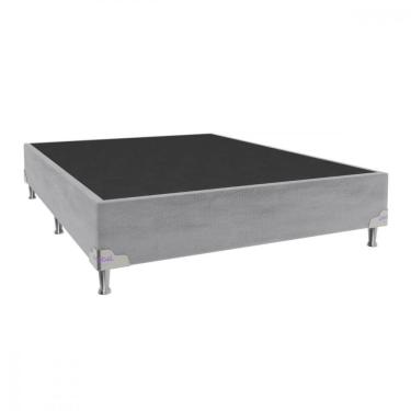 Imagem de Base Para Cama Box Casal 138x188x28 Sued Portobel Cinza