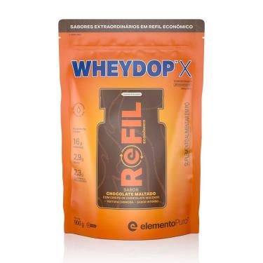 Imagem de WheyDop X - 900g Refil Chocolate Maltado - ElementoPuro-Masculino