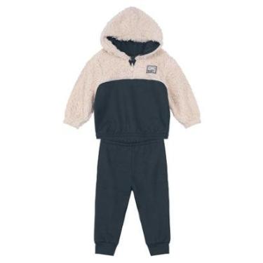 Imagem de Conjunto infantil menino peluciado Mundi Cinza-Masculino