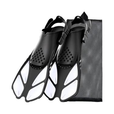 Imagem de Nadadeiras Ajustáveis De Silicone Para Snorkel E Mergulho, Calcanhar A