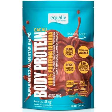 Imagem de Body Protein Cacau 100% Proteina Isolada Bodybalance (1,2kg) - Equaliv