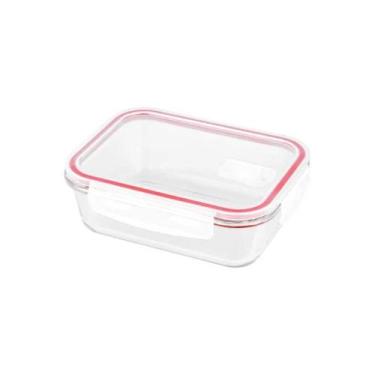 Imagem de Pote Hermético Vidro 1L Transparente com Tampa Plasvale