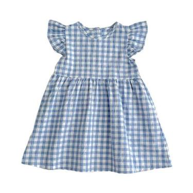 Imagem de Vestido Infantil Rosa Bebê Com Bordado Floral Para O Verão, Casual, Pa