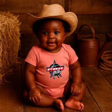 Imagem de Roupa De Bebê Mêsversário Farmfun Bodies Suedine Country, Rosa, 6-9 M