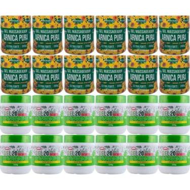 Imagem de Revenda 12 Gel Arnica Pura 200G 12 Gel 20 Ervas Extra Forte - Rhenuks