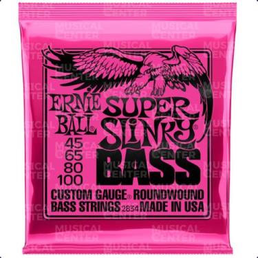 Imagem de Encordoamento Baixo 4 Cordas 045-100 Super Slinky Nickel P02834 Ernie 