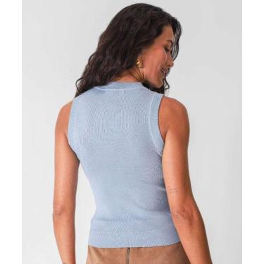Imagem de Blusa Regata Feminina Lisa Marisa Azul-86120, Azul, GG