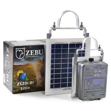 Imagem de Eletrificador Solar de Cercas Elétricas Grande Propriedades Com Bateria ZS20i - ZEBU 3736-6