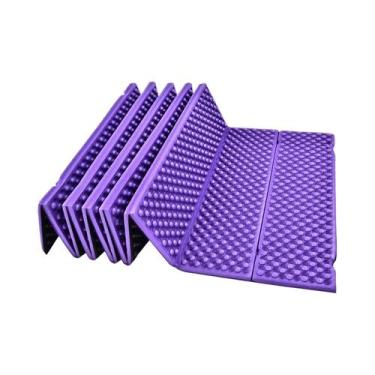 Imagem de Colchão Inflável Ultraleve e Impermeável para Camping e Viagens, Roxo