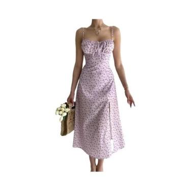 Imagem de Vestido Longo Floral Bodycon Feminino Elegante Para Praia E Lazer Verã