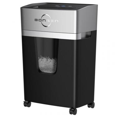 Imagem de Trituradora de Papel Micro Cut BONSEN 12 Folhas para Uso em Casa e Escritório, Alto Nível de Segurança P4, Ultra Silenciosa 55dB