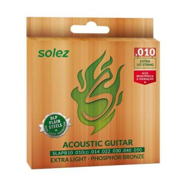 Imagem de Encordoamento Violão Aço Solez 010 Phosphor Bronze SLAPB10