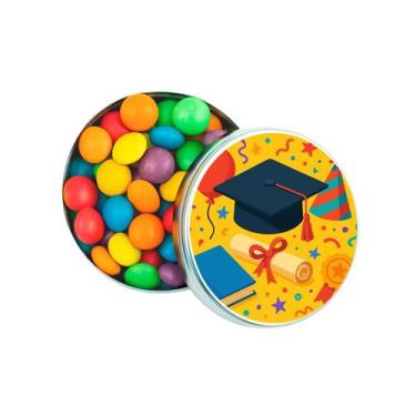 Imagem de Kit 30 Latinhas Lembrancinhas Formatura Cor: Prateado - Gil Festa Kids