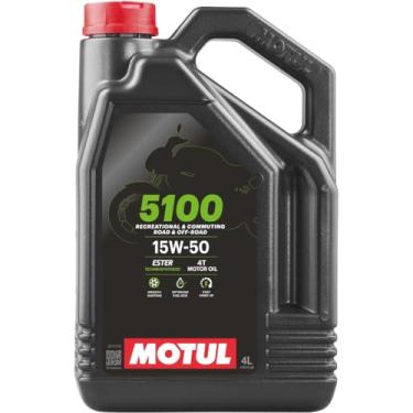 Imagem de GALÃO 4 LITROS DE LUBRIFICANTE ÓLEO DE MOTOR - MOTUL - 5100 4T 15W50 - SEMI SINTÉTICO