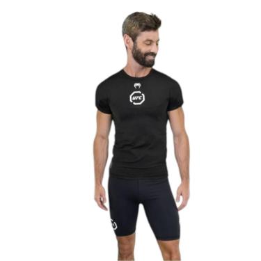 Imagem de Rashguard Venum UFC Shadow Guard Preto - Manga Curta - G-Masculino