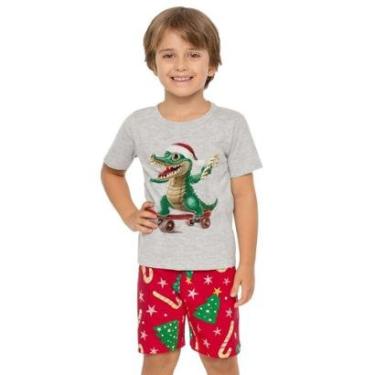 Imagem de Pijama Juvenil Menino Natal Brilha no Escuro Kyly-Masculino