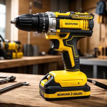 Imagem de Parafusadeira Bateria 21v Sem Fio Bivolt Profissional 1,3mah Bivolt 60