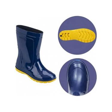 Imagem de Bota Galocha Borracha Infantil Chuva Grendene Jetsky Kids, Azul, 27