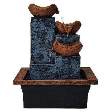 Imagem de Fonte de água 3 quedas Cascata decorativa Bivolt - Shop Everest