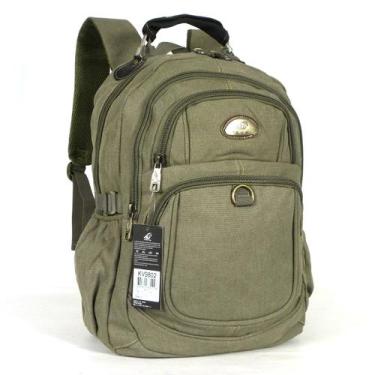 Imagem de Mochila Lona Notebook 35L Keuven KVN JA9802, Verde Estonado