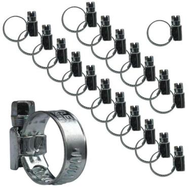 Imagem de KIT 20 Abraçadeira 13X19mm aço zincado Tubo cilíndrico - Lumaflex