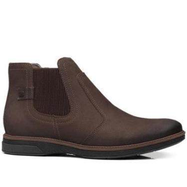 Imagem de Sapato Casual Pegada Masculino em Couro Chocolate 126754-05-Masculino