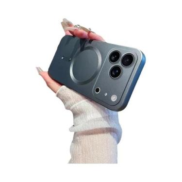 Imagem de Capa De Silicone Macia Com Efeito Metálico Para Apple iPhone 17 16 15 