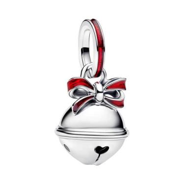 Imagem de Pingentes De Natal Em Prata Esterlina 925: Papai Noel, Sinos, Meias, C