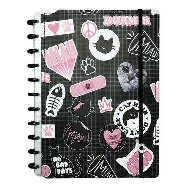 Imagem de Caderno Inteligente By Uatt Miau Lover Grande 80 Folhas CIGD4098 - CI